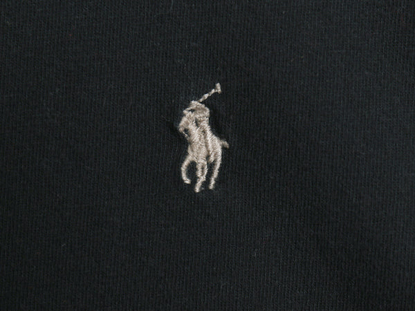 90s ポロ ラルフローレン 長袖 Tシャツ メンズ XL / オールド ロンT ロングスリーブ コットン カットソー 大きいサイズ ブラック シンプル