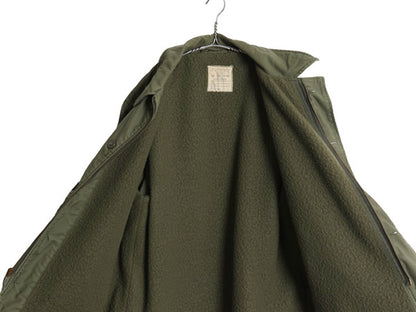70s 米軍実物 USN ネイビー A-2 デッキ ジャケット LARGE / ヴィンテージ 79年製 ミリタリー 軍物 裏ボア ライナー付き ブルゾン オリーブ