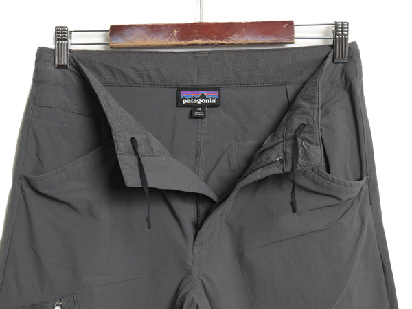 パタゴニア クアンダリー パンツ メンズ 30 古着 20年製 ナイロン ストレッチ ロング カーゴ アウトドア トレイル ストレート ボトムス 灰