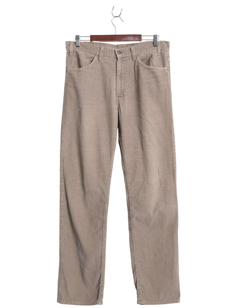 80s USA製 リーバイス 519 コーデュロイ パンツ 実寸 34 32 古着 ヴィンテージ スリム ストレート 細畝 コーズ ボトムス 42 TALON ボトムス