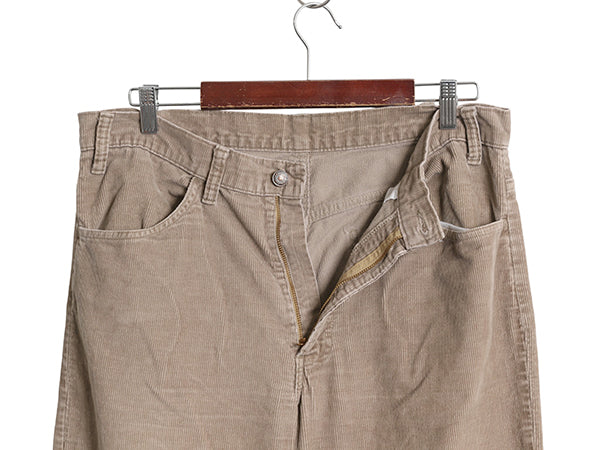 80s USA製 リーバイス 519 コーデュロイ パンツ 実寸 34 32 古着 ヴィンテージ スリム ストレート 細畝 コーズ ボトムス 42 TALON ボトムス