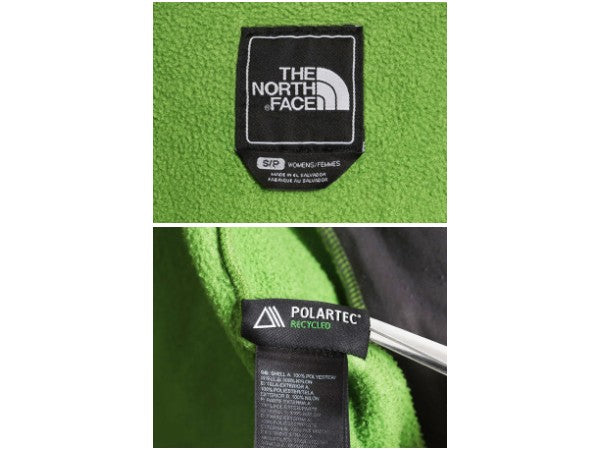 ノースフェイス デナリ ジャケット レディース S 古着 アウトドア フリース ナイロン ジャンパー フルジップ ブルゾン ハイネック ツートン