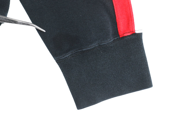 00s ポロ ラルフローレン ハーフジップ コットン ニット スウェット メンズ M オールド トレーナー セーター ハイネック リブ編み ブラック