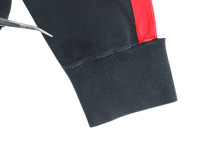 00s ポロ ラルフローレン ハーフジップ コットン ニット スウェット メンズ M オールド トレーナー セーター ハイネック リブ編み ブラック