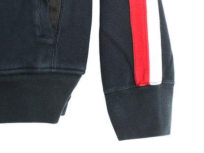 00s ポロ ラルフローレン ハーフジップ コットン ニット スウェット メンズ M オールド トレーナー セーター ハイネック リブ編み ブラック