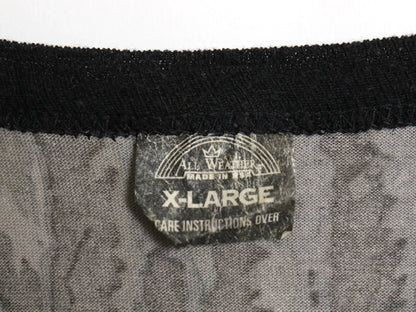 90s USA製 リアルツリー カモ 半袖 Tシャツ メンズ XL 小さめ L 程/ オールド アウトドア ハンティング 迷彩 総柄 カットソー マルチカラー