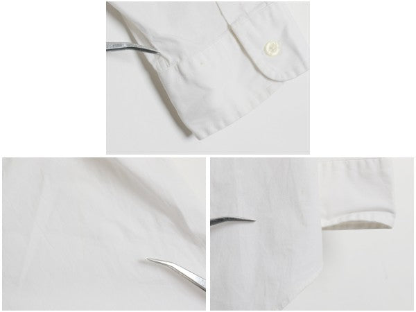 90s ラルフローレン ゴルフ 長袖 ボタンダウン シャツメンズ XL / 古着 オールド ポロ 長袖シャツ コットン ワイシャツ 大きいサイズ BD 白