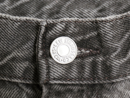 00s リーバイス 550 ブラック デニム ショートパンツ メンズ 36 オールド ルーズ リラックス ジーンズ ジーパン ショーツ 短パン ボトムス