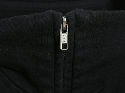 バーバリー ロンドン フルジップ スウェット ジャケット レディース XL / ハイネック ストレッチ コットン ノバチェック 大きいサイズ 黒