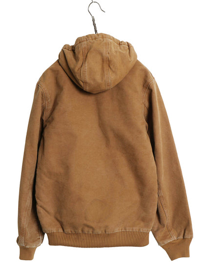 US企画 カーハート アクティブ ジャケット キッズ XL レディース M 程/ YYJ130 ワーク ダック フード パーカー 中綿 キルティング ライナー