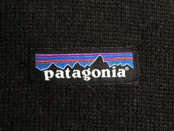 パタゴニア ベターセーター ベスト メンズ L 古着 18年製 フリース セーター 前開き フルジップ アウトドア 重ね着 ワンポイント ブラック