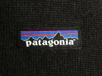 パタゴニア ベターセーター ベスト メンズ L 古着 18年製 フリース セーター 前開き フルジップ アウトドア 重ね着 ワンポイント ブラック