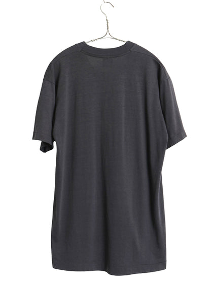 80s USA製 ラジオ局 プリント 半袖 Tシャツ メンズ L 小さめ M / ヴィンテージ 企業 ロゴ ロック バンド シングルステッチ グラフィック 黒
