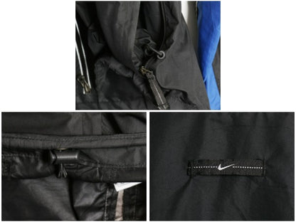 00s ☆ ナイキ CLIMA FIT フルジップ ナイロン ジャケット メンズ M / オールド テック スウッシュ ジャンパー ウインドブレーカー Y2K 黒