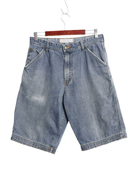 00s ☆ Urban Up ペインター デニム ショートパンツ メンズ 31 / 古着 オールド JCPenney Y2K ショーツ ジーパン ジーンズ ルーズ 短パン