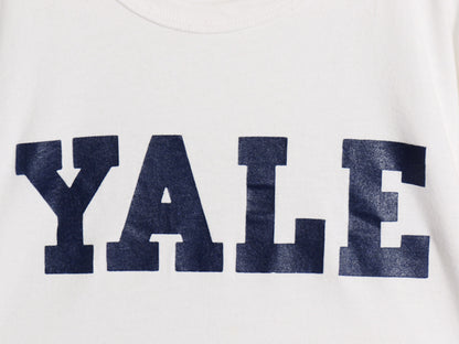 80s USA製 ★ チャンピオン YALE プリント Tシャツ メンズ L ヴィンテージ 100% コットン イエール カレッジ シングルステッチ アイビー 白