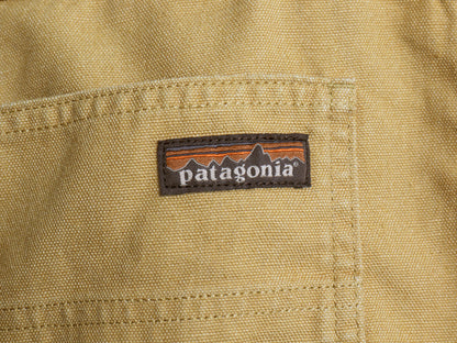 パタゴニア ヘンプ キャンバス ショーツ レディース M 程 22年製 アウトドア ショートパンツ ワーク コットン ダック 短パン ペインター 茶
