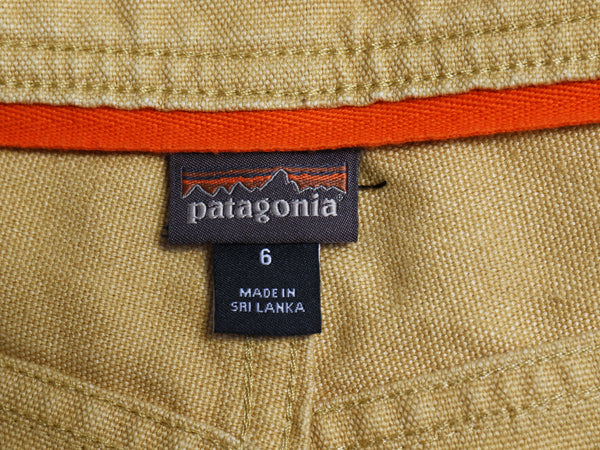 パタゴニア ヘンプ キャンバス ショーツ レディース M 程 22年製 アウトドア ショートパンツ ワーク コットン ダック 短パン ペインター 茶