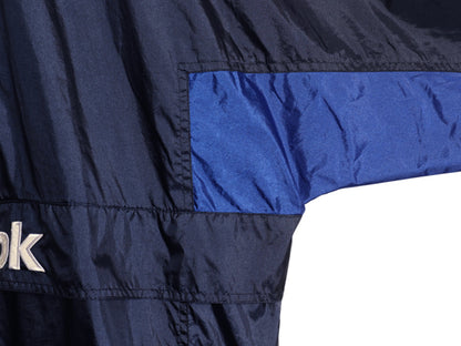 90s リーボック ナイロン ジャケット メンズ XL 古着 ウインドブレーカー プルオーバー アノラック ハーフジップ ビッグロゴ 大きいサイズ