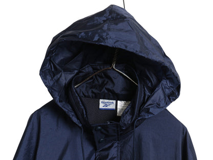 90s リーボック ナイロン ジャケット メンズ XL 古着 ウインドブレーカー プルオーバー アノラック ハーフジップ ビッグロゴ 大きいサイズ