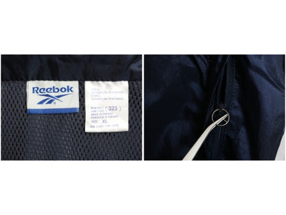 90s リーボック ナイロン ジャケット メンズ XL 古着 ウインドブレーカー プルオーバー アノラック ハーフジップ ビッグロゴ 大きいサイズ