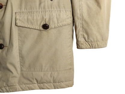 70s 80s ★ エディーバウアー ダウン ギャング コート メンズ XL 古着 ヴィンテージ 黒タグ アウトドア ジャケット 襟 ボア アローポケット