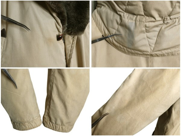 70s 80s ★ エディーバウアー ダウン ギャング コート メンズ XL 古着 ヴィンテージ 黒タグ アウトドア ジャケット 襟 ボア アローポケット