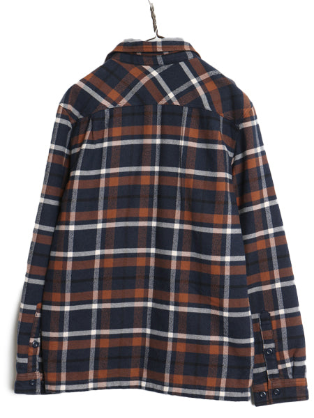 パタゴニア インサレーテッド フィヨルド フランネル シャツ ジャケット メンズ M / 古着 18年製 ネルシャツ 中綿 キルティング アウトドア