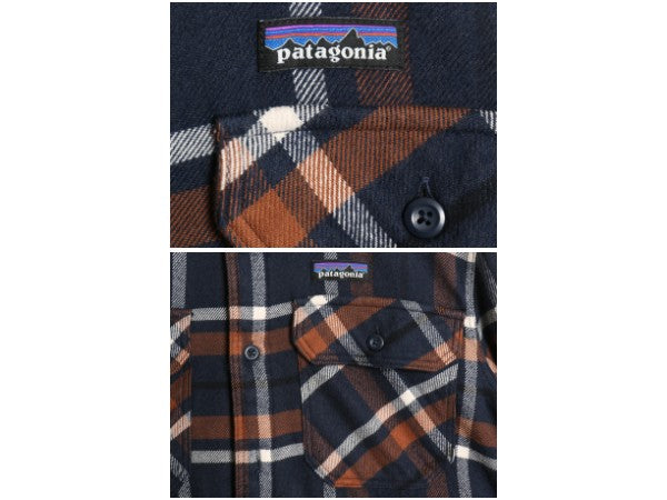 パタゴニア インサレーテッド フィヨルド フランネル シャツ ジャケット メンズ M / 古着 18年製 ネルシャツ 中綿 キルティング アウトドア