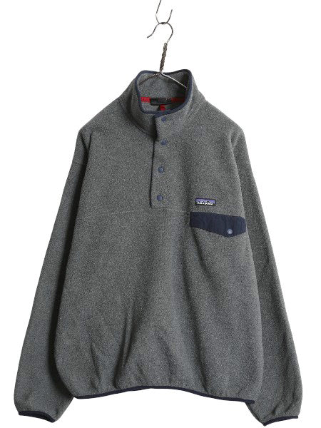 パタゴニア ライトウェイト シンチラ スナップT メンズ L 古着 16年製 アウトドア フリース プルオーバー ジャケット ブルゾン ハイネック