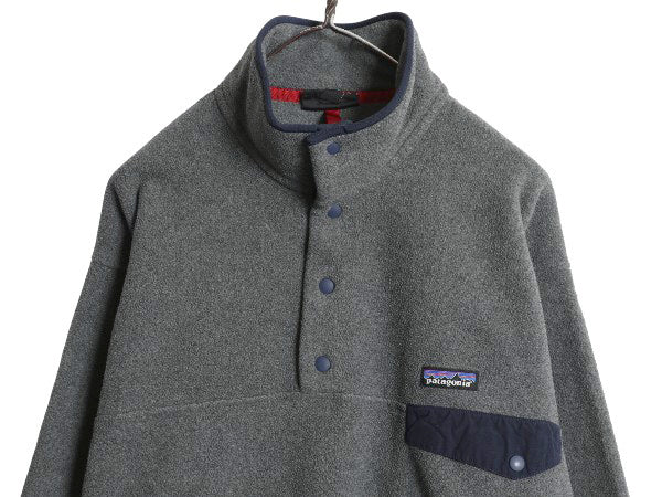パタゴニア ライトウェイト シンチラ スナップT メンズ L 古着 16年製 アウトドア フリース プルオーバー ジャケット ブルゾン ハイネック