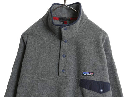 パタゴニア ライトウェイト シンチラ スナップT メンズ L 古着 16年製 アウトドア フリース プルオーバー ジャケット ブルゾン ハイネック