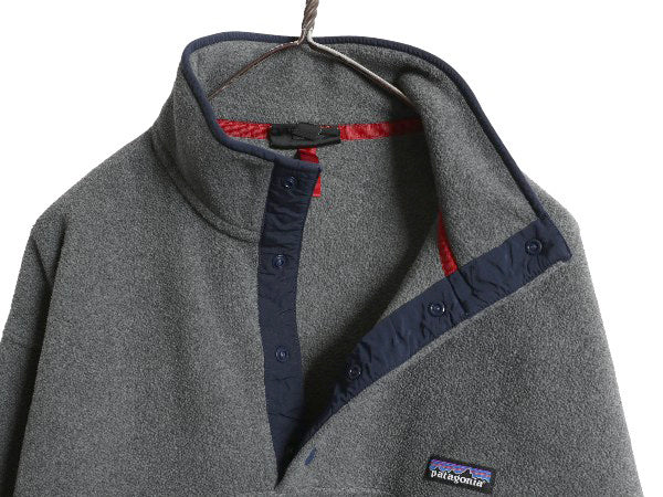 パタゴニア ライトウェイト シンチラ スナップT メンズ L 古着 16年製 アウトドア フリース プルオーバー ジャケット ブルゾン ハイネック