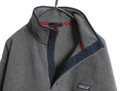 パタゴニア ライトウェイト シンチラ スナップT メンズ L 古着 16年製 アウトドア フリース プルオーバー ジャケット ブルゾン ハイネック