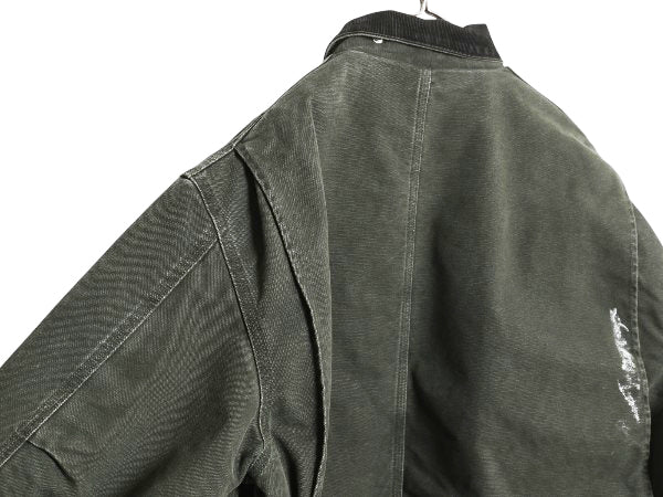 US企画 00s カーハート トラディショナル コート メンズ XL / オールド ダック ジャケット 中綿 キルティング ライナー MOS モス グリーン