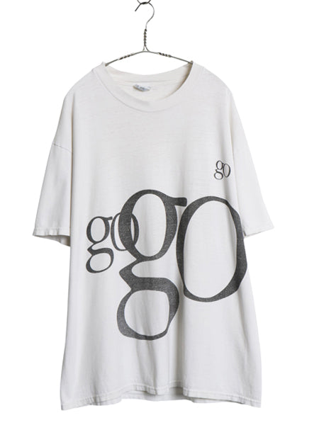 90s 00s ★ APPLE 両面 ロゴ メッセージ プリント 半袖 Tシャツ メンズ XL 程 / 古着 オールド 企業物 グラフィック イラスト 大きいサイズ