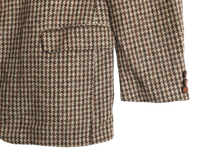 90s イギリス製 マークス&スペンサー ハリスツイード テーラード ジャケット メンズ L 程 オールド ヘビー ウール ツイード ブレザー 厚手