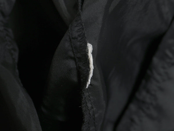 60s ★ ナイロン アノラック パーカー ジャケット メンズ M 黒 古着 ヴィンテージ フード プルオーバー ハーフジップ ハイネック ブラック