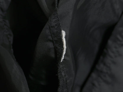 60s ★ ナイロン アノラック パーカー ジャケット メンズ M 黒 古着 ヴィンテージ フード プルオーバー ハーフジップ ハイネック ブラック