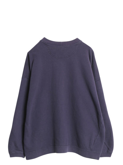 90s オールド ギャップ プリント スウェット メンズ レディース S M / 古着 トレーナー 裏起毛なし クルーネック ゆったり シンプル ナス紺