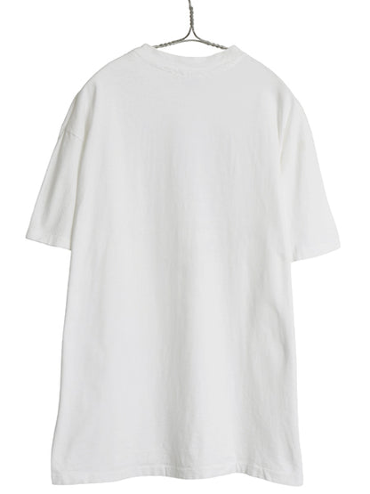 80s USA製 キャラクター イラスト プリント Tシャツ XL 小さめ L ヴィンテージ グラフィック シングルステッチ ヘビーウェイト コットン 白