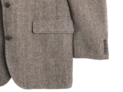 80s USA製 サウスウィック ツイード テーラード ジャケット メンズ XL 程 ヴィンテージ ウール ブレザー ストライプ 大きいサイズ トラッド