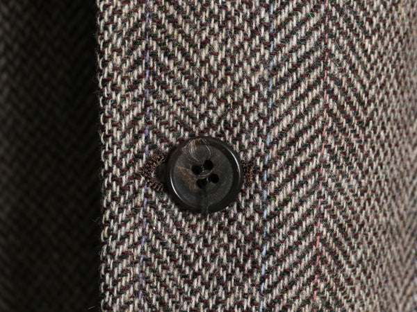 80s USA製 サウスウィック ツイード テーラード ジャケット メンズ XL 程 ヴィンテージ ウール ブレザー ストライプ 大きいサイズ トラッド