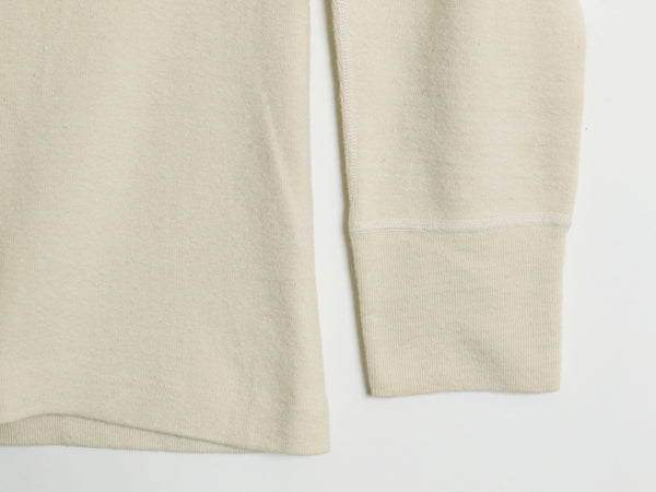 50s 米軍実物 US ARMY M-1950 ヘンリーネック アンダーシャツ メンズ S / ヴィンテージ 長袖 Tシャツ ロンT サーマル リブ編み ナチュラル