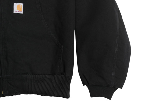 USA製 US企画 カーハート アクティブ ジャケット メンズ 2XL ダック パーカー 中綿 キルティング ライナー ブルゾン 大きいサイズ ブラック