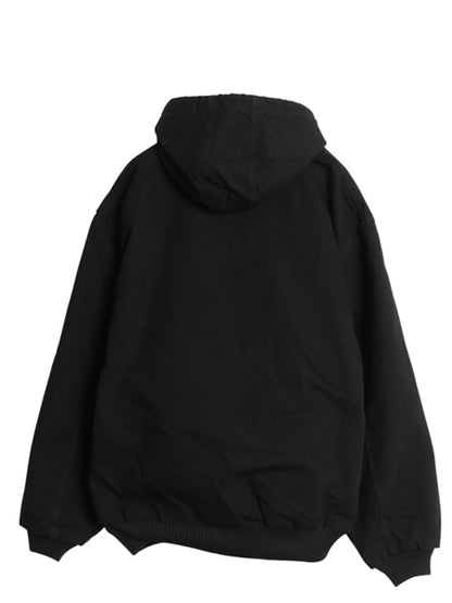 USA製 US企画 カーハート アクティブ ジャケット メンズ 2XL ダック パーカー 中綿 キルティング ライナー ブルゾン 大きいサイズ ブラック