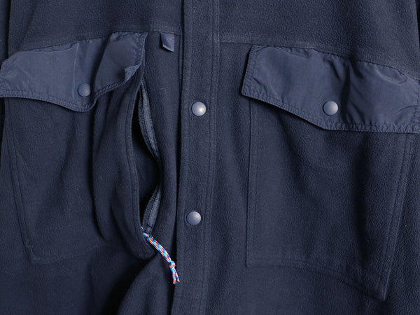 パタゴニア ロングスリーブ アーリー ライズ スナップ シャツ メンズ XXL 古着 19年製 フリース ジャケット スナップ 大きいサイズ 紺 薄手