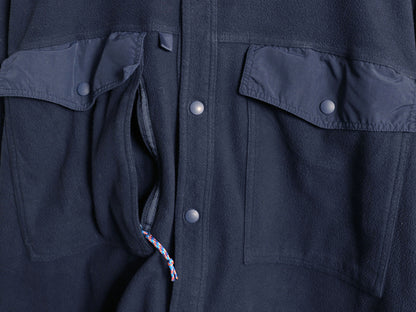 パタゴニア ロングスリーブ アーリー ライズ スナップ シャツ メンズ XXL 古着 19年製 フリース ジャケット スナップ 大きいサイズ 紺 薄手