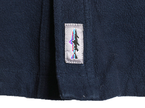 パタゴニア ロングスリーブ アーリー ライズ スナップ シャツ メンズ XXL 古着 19年製 フリース ジャケット スナップ 大きいサイズ 紺 薄手