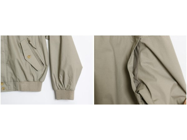 90s カタリナ ダービー ジャケット メンズ M 古着 オールド フルジップ ブルゾン ジャンパー カップショルダー スイングトップ グレージュ